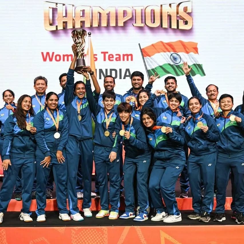 Anmol Kharb celebrating a victory on the court